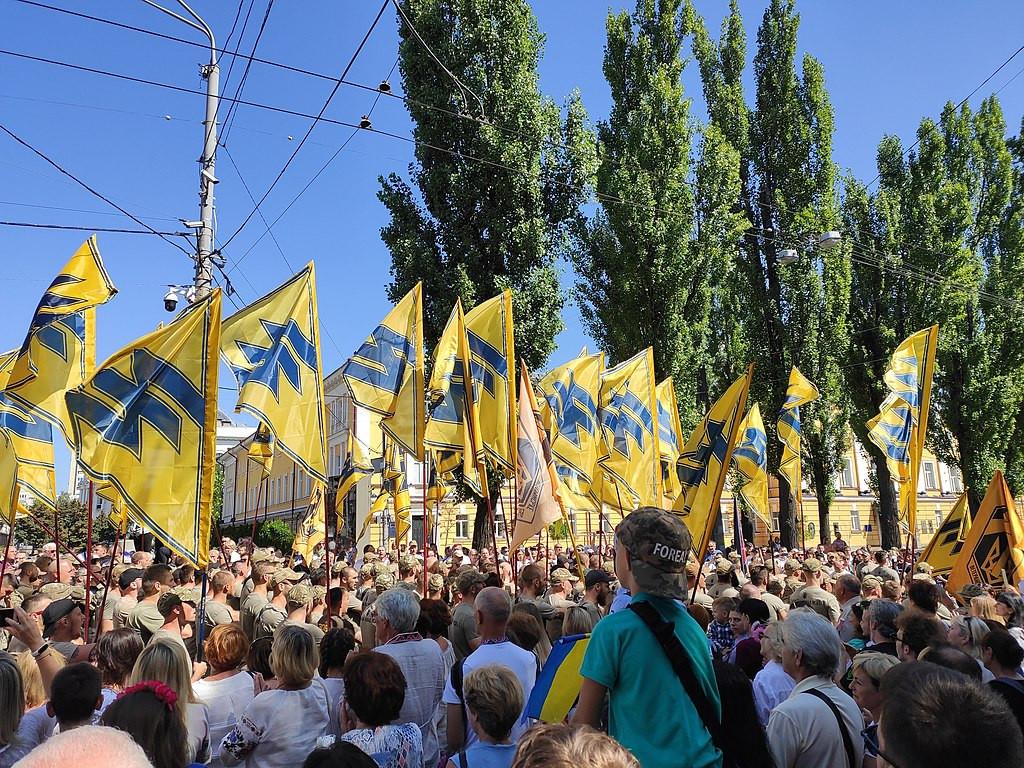 Polityka, Ukraiński Pułk Bohaterowie naziści - zdjęcie, fotografia