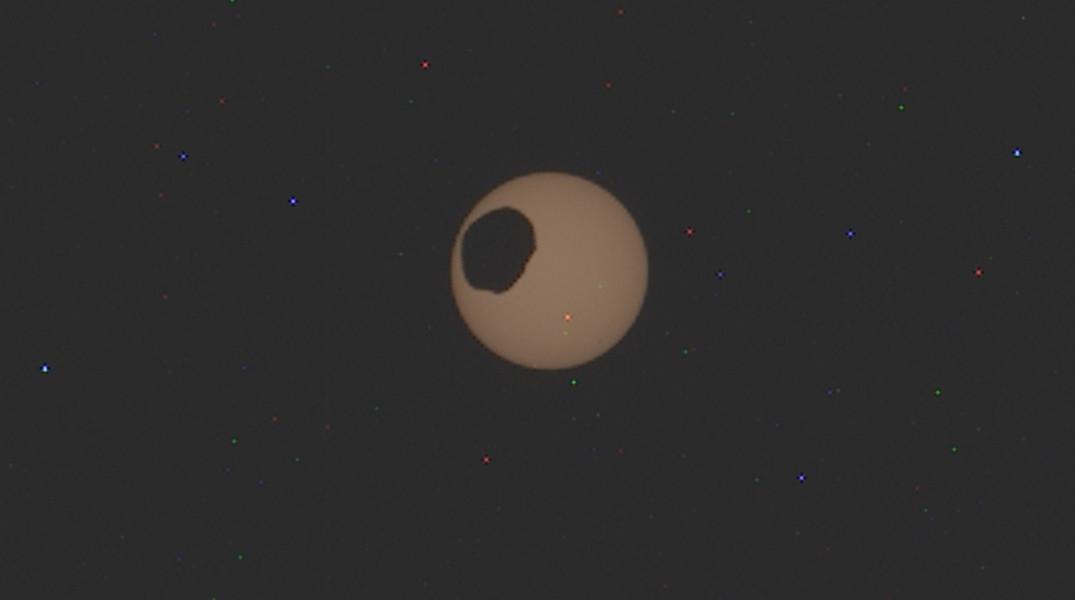 Nauka, Saurona zaćmienie Słońca widziane Marsa! - zdjęcie, fotografia