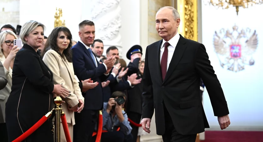 Zdjęcie: Zaprzysiężenie Władymira Putina na kolejną kadencję/Służby prasowe Kremla
