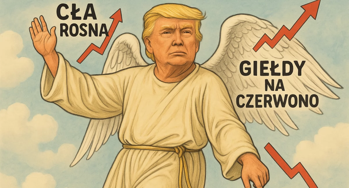 AI Sora Trump Anioł cła giełdy